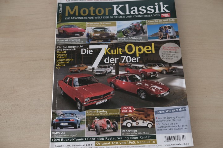 Deckblatt Motor Klassik (07/2012)